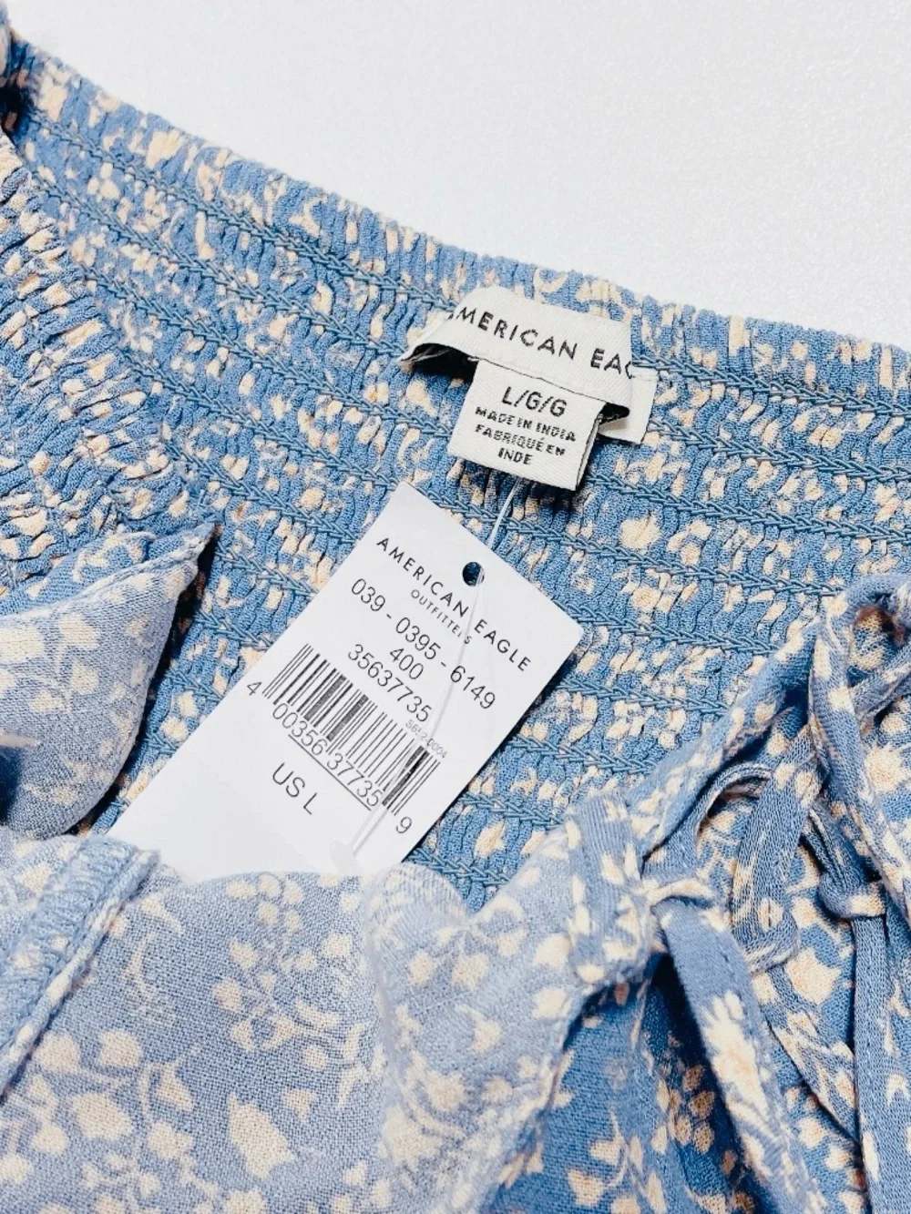 American Eagle Blue Floral Summer Mini Dress